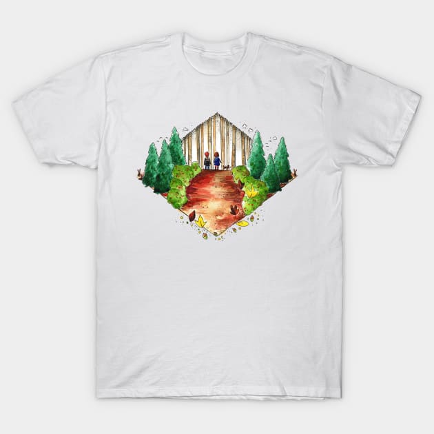 Forest Walks T-Shirt by Vicky Kuhn Illustration